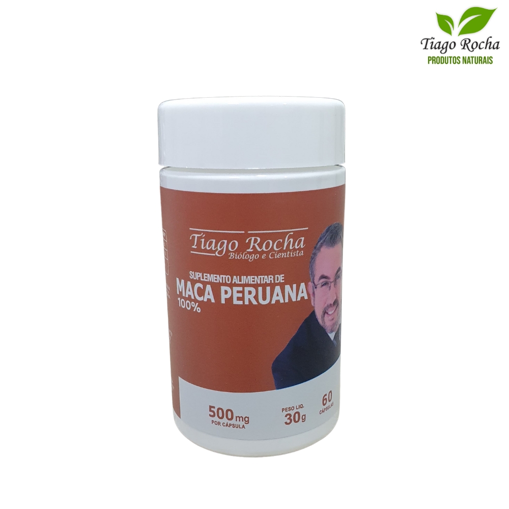 MACA PERUANA TIAGO ROCHA- 60 Cápsulas 500 mg (Aumenta desejo sexual – libido)