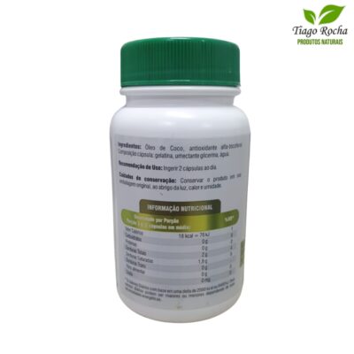 IMUNIDADE -ÓLEO DE COCO EXTRA VIRGEM- 120 Cápsulas 1000 mg