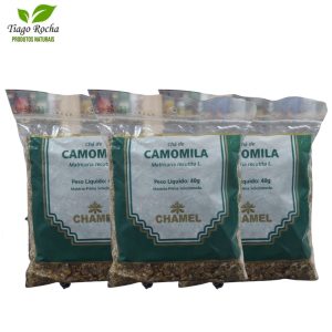 Calmante FLOR DA CAMOMILA – KIT C/3 PACOTES DE 40G CADA
