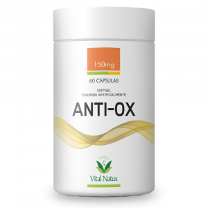 ANTIOXIDANTE ANTI-OX 60 cápsulas 150mg – (Eliminação de Radicais Livres)