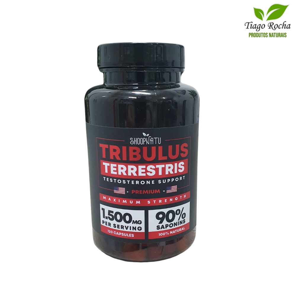 Ativador Sexual Tribulus Terrestris 120 cáps 1500mg com 90% saponinas