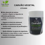 CARVÃO VEGETAL ATIVADO – 60 Cápsulas 300 mg (gases, intestino) - Imagem 2