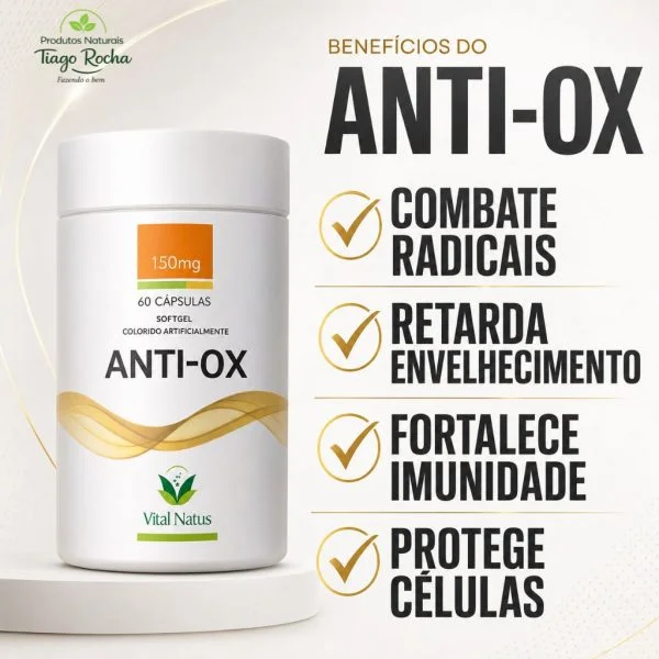 ANTI-OX  Antioxidante 150mg 60cáps. Softgel