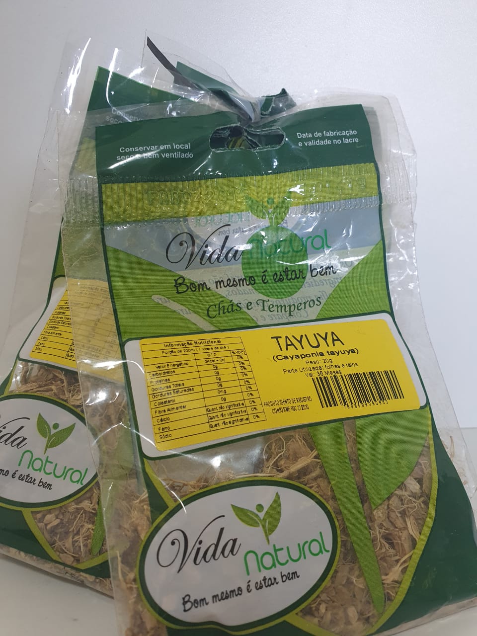 CHÁ TAYUYA – C/ 2 PACOTES 20G