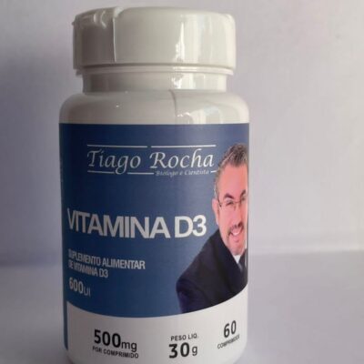 VITAMINA D3 – 60 Cápsulas 500 mg (600 ui) PROMOÇÃO