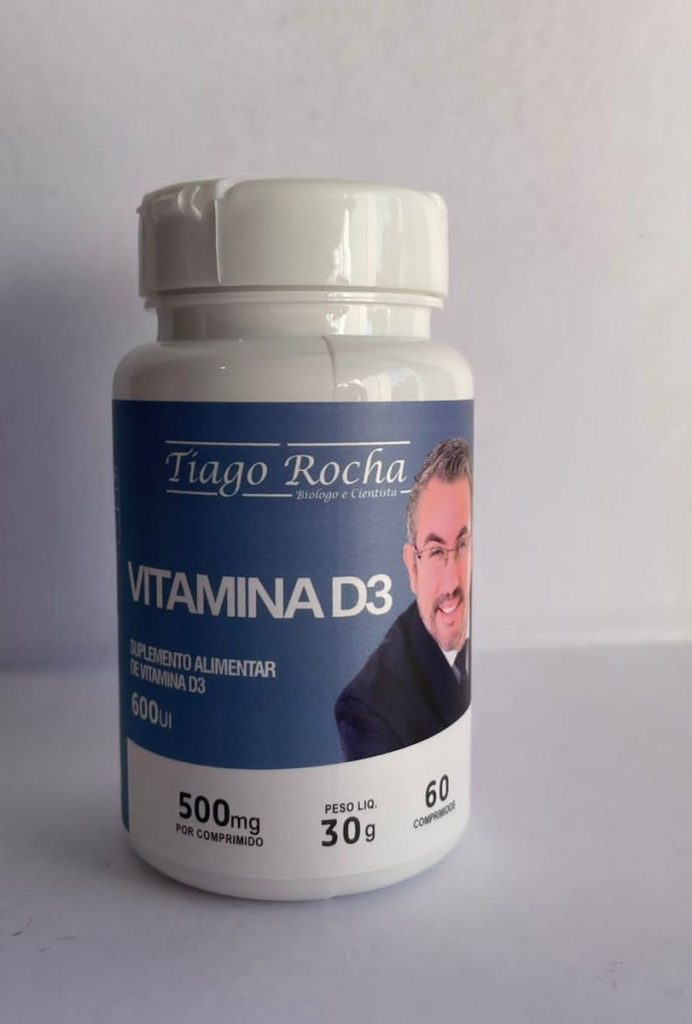 VITAMINA D3 – 60 Cápsulas 500 mg (600 ui) PROMOÇÃO