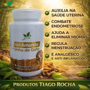 UXI AMARELO C/ UNHA DE GATO – 60 Cápsulas 500mg
