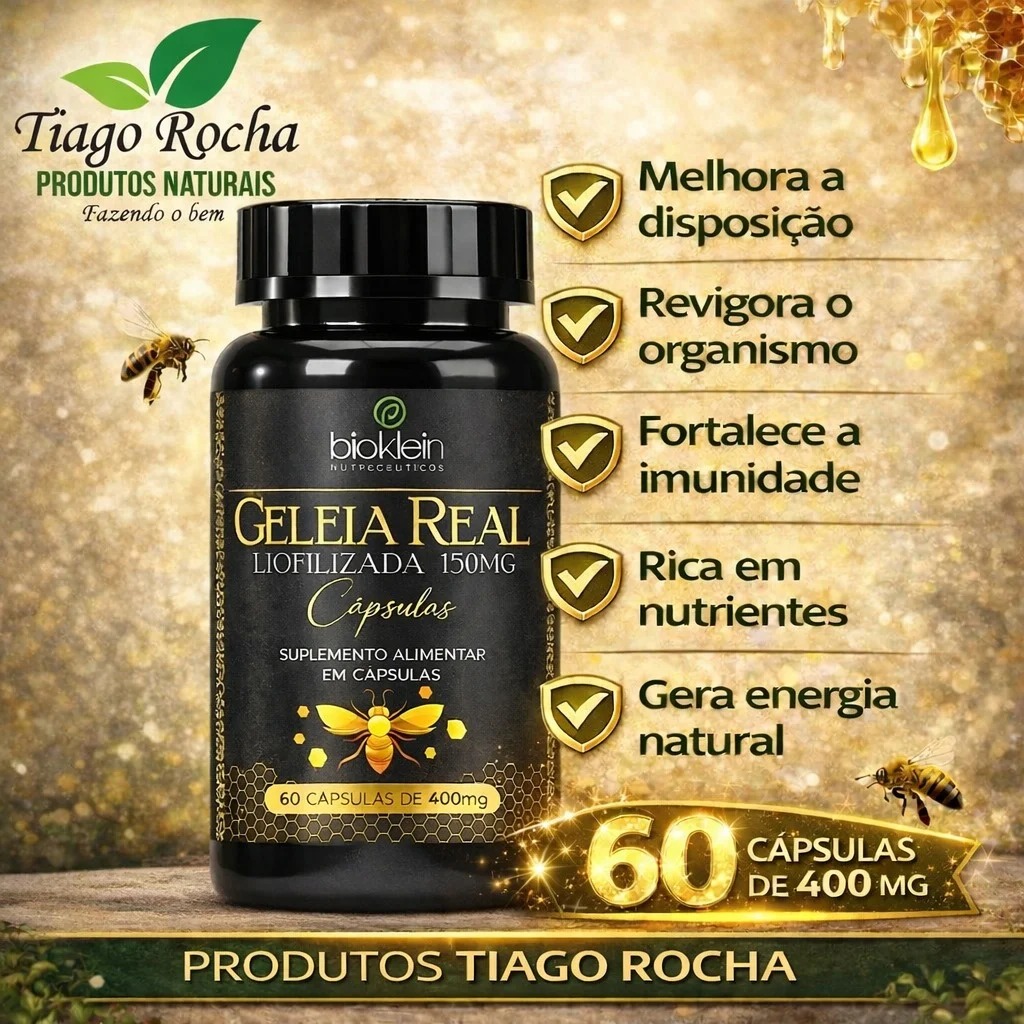 Geléia Real liofilizada 400mg