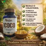 Imunidade Óleo de coco 60 Cápsulas 1900mg