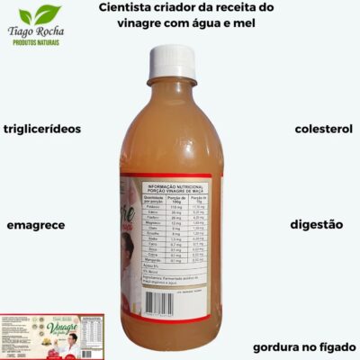 Vinagre de maça orgânico Tiago Rocha 530ml