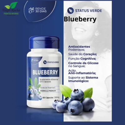 Blueberry Mirtilo Fonte de Vitamina C 500mg 60 cáps.