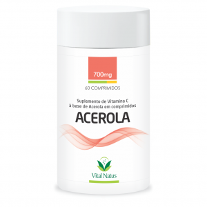 IMUNIDADE – ACEROLA – Vitamina C -60 Cápsulas 700mg