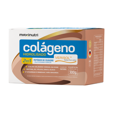 Colágeno Hidrolisado Verisol ANTIRUGAS – 300 GRAMAS, 30 saches de 10g