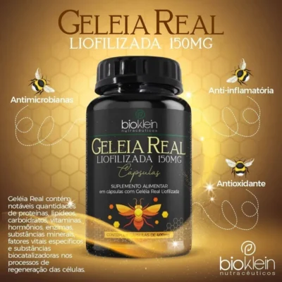 IMUNIDADE GELEIA REAL LIOFILIZADA 500 mg com 60 cápsulas