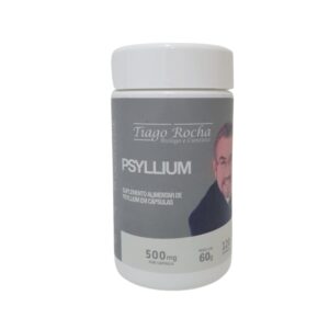 EMAGRECEDOR PSYLLIUM TIAGO ROCHA – 120 cápsulas de 500 mg (fibra indiana laxante e saciador de apetite)