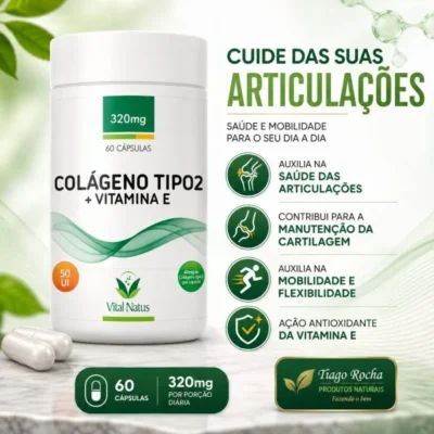 Colágeno Tipo 2 + Vitamina E 400mg 60 cáps.