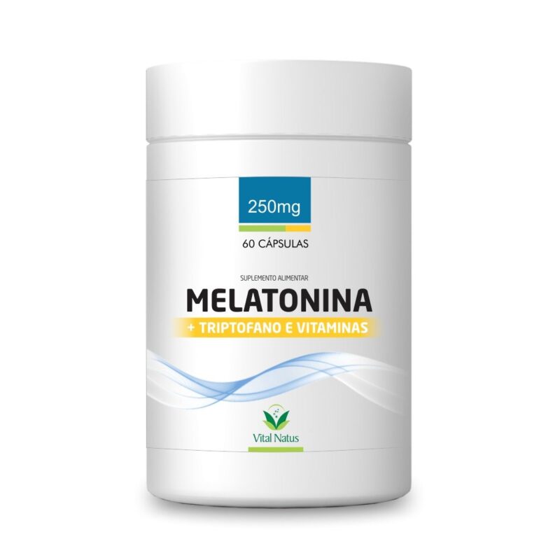 MELATONINA  +  TRIPTOFANO + VITAMINAS 250mg (durma bem)