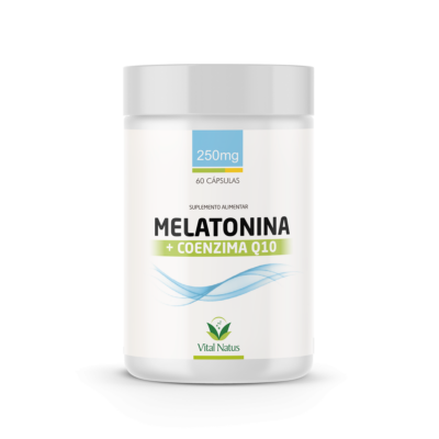 MELATONINA + COENZIMA Q10 – 250mg – 60 cápsulas (durma melhor)