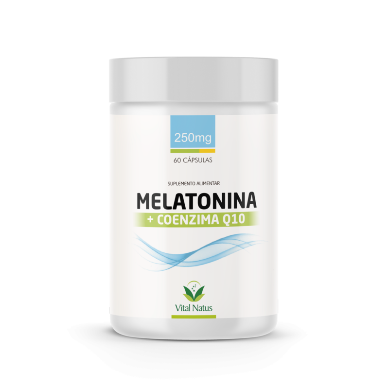 MELATONINA + COENZIMA Q10 – 250mg – 60 cápsulas (durma melhor)