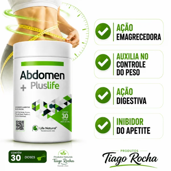 Abdomen Pluslife Linha Premium 620mg 30cáps.