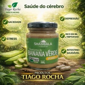 ANT DEPRESSIVO BIOMASSA DE BANANA VERDE INTEGRAL ORGÂNICA 200g