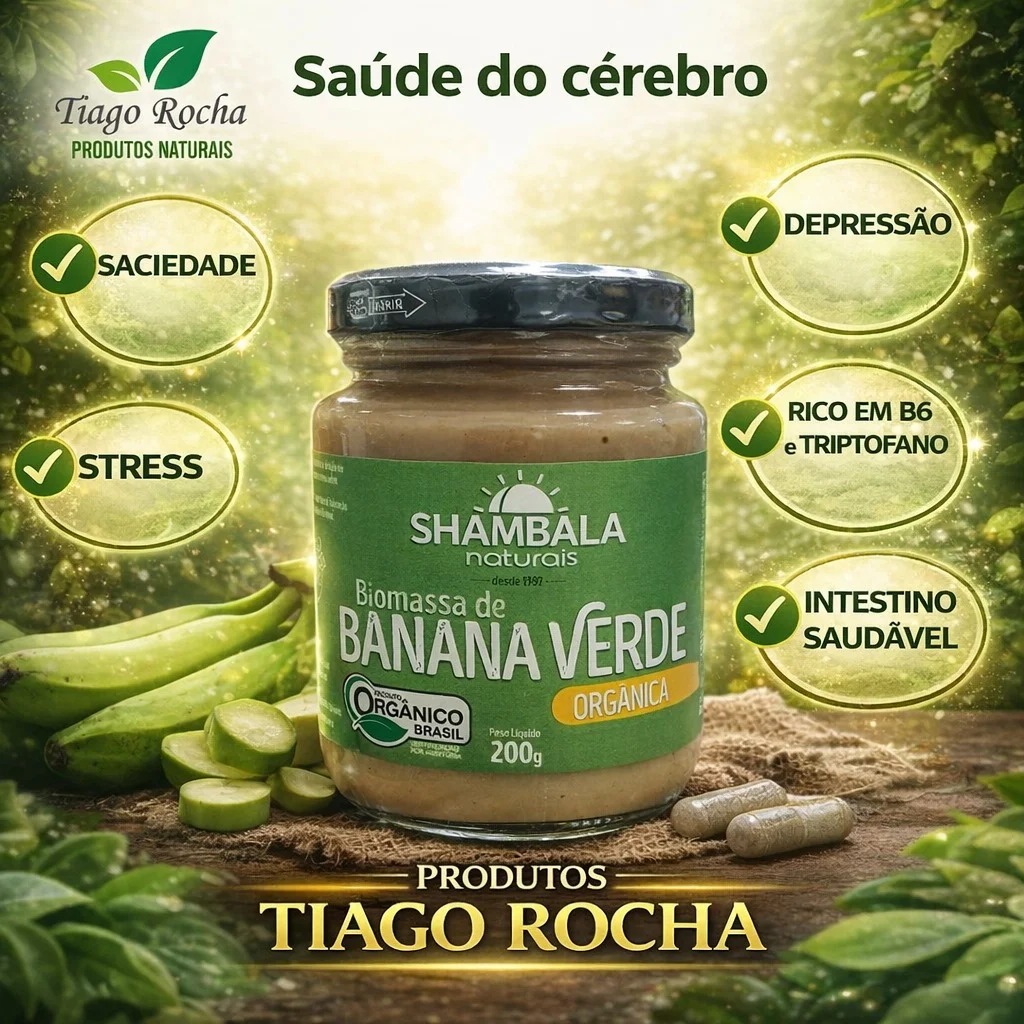 ANT DEPRESSIVO BIOMASSA DE BANANA VERDE INTEGRAL ORGÂNICA 200g