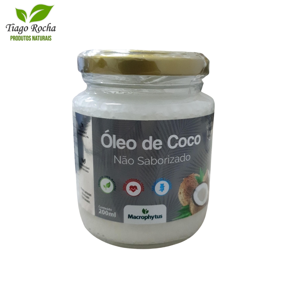 Óleo de coco sem sabor 200ml