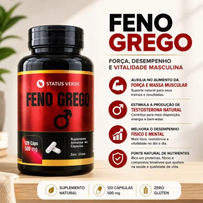 Feno Grego 500mg 120 cáps.