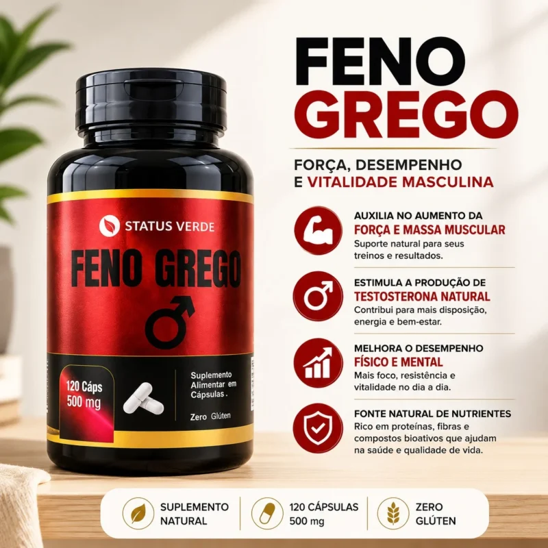 Feno Grego 500mg 120 cáps.