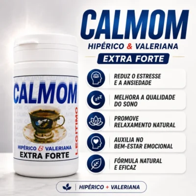 Calmom Calmante Extra Forte 500mg 60 cáps