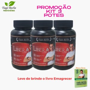 kit3 LIBERAtesto Tiago Rocha Testosterona Promoção livro emagrecer brinde