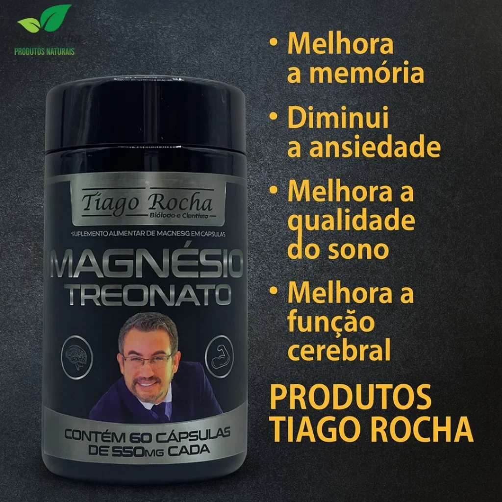 Magnésio Treonato Tiago Rocha 550mg