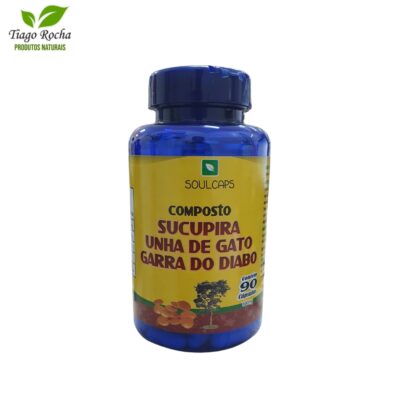 Composto Sucupira Unha Gato Garra diabo 90 cápsulas