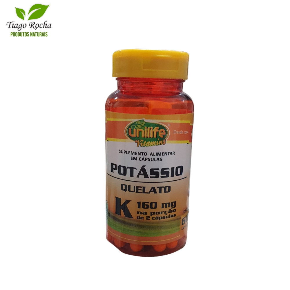 Potássio Quelato 60 cápsulas Coração AVC