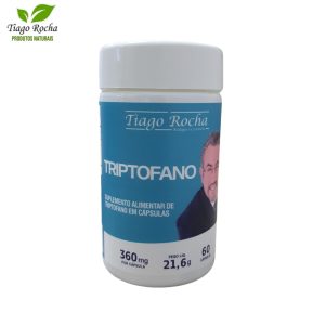 100% TRIPTOFANO TIAGO ROCHA – 60 CÁPSULAS 360 mg (Stress, Distúrbios do Sono e Depressão)