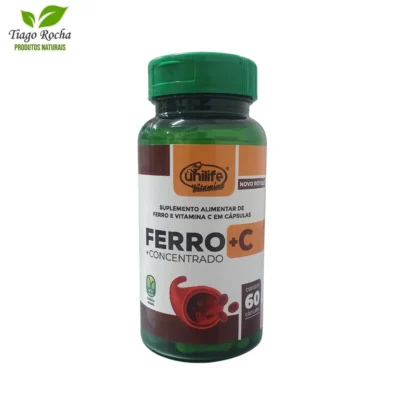 Ferro+Concentrado + Vitamina C -500mg 60 cápsulas