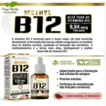 Vitamina B12 Metilcobalamina gotas 9,94mcg sublingual - Imagem 3