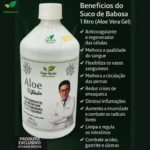 Poderoso Suco Gel da Babosa Aloe Vera Tiago Rocha 1 Litro laranja - Imagem 1