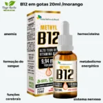 Vitamina B12 Metilcobalamina gotas 9,94mcg sublingual - Imagem 1