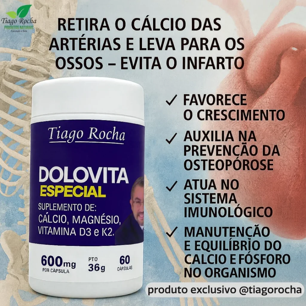 Poderosa Dolovita D Especial Tiago Rocha coração sem calcificação