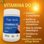 Vitamina D3 Tiago Rocha 500 mg (2000ui) ossos e coração - Imagem 1