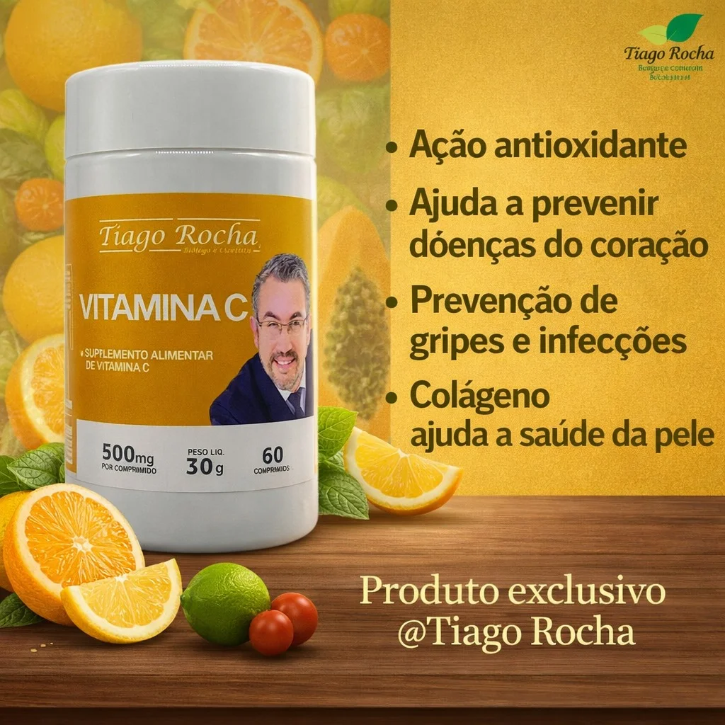 Vitamina C Tiago Rocha 60 Comprimidos