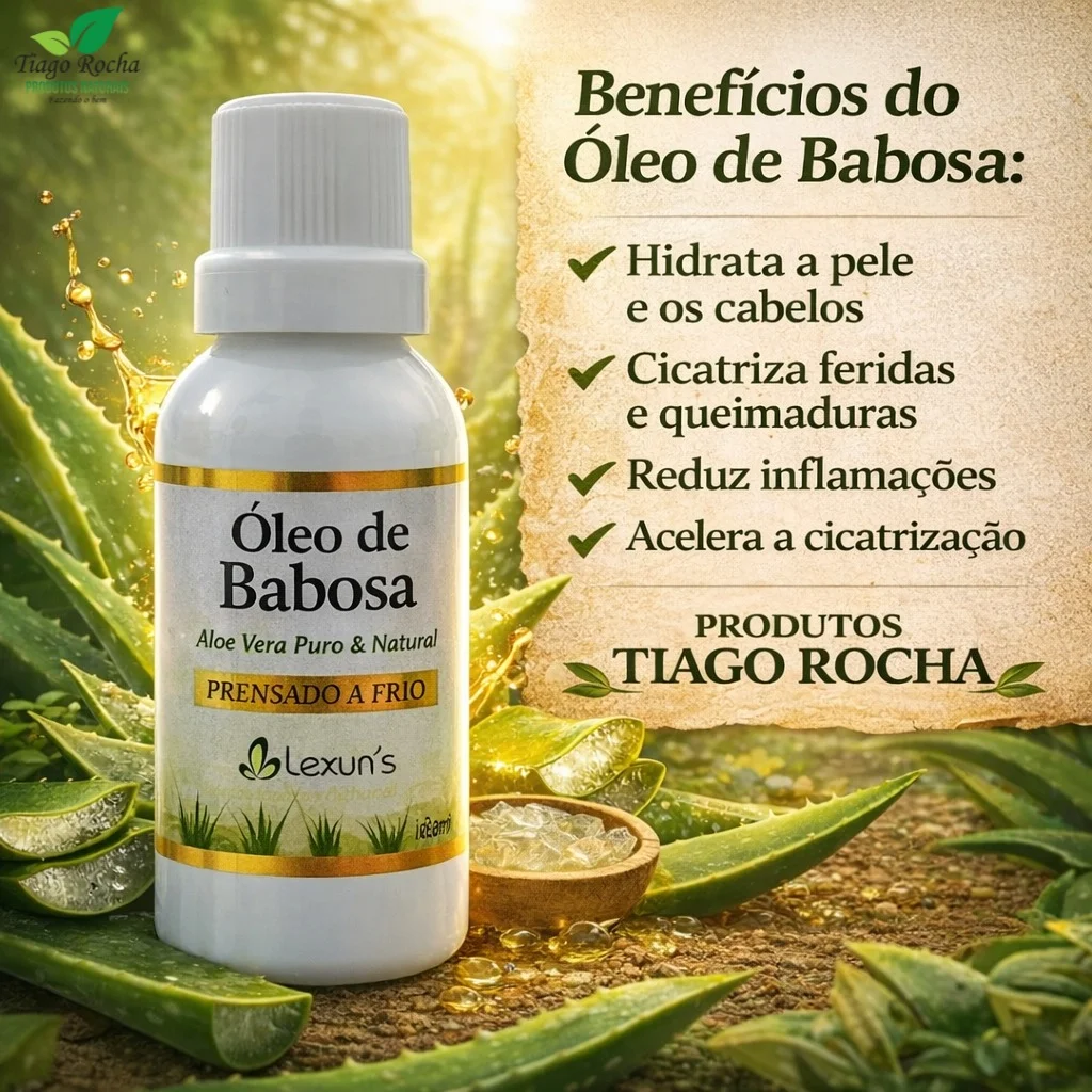 Óleo de Babosa puro prensado a frio 30ml