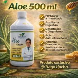Suco Gel da Babosa Aloe Vera c MEL Tiago Rocha 500ml