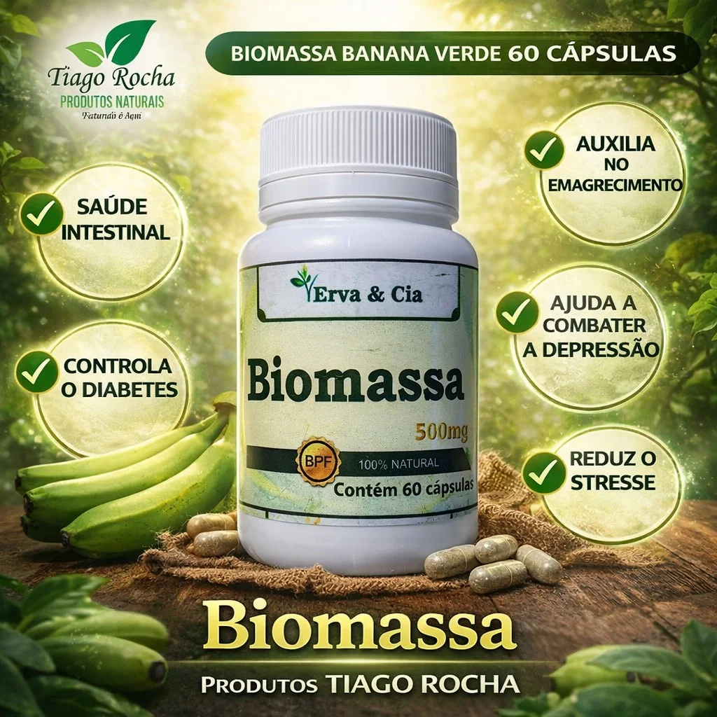 Anti Depressivo Biomassa Banana 60 cápsulas 500mg