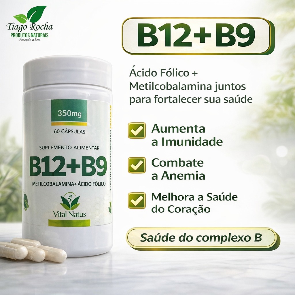 Ácido Fólico e Metiocobalamina b12 e B9