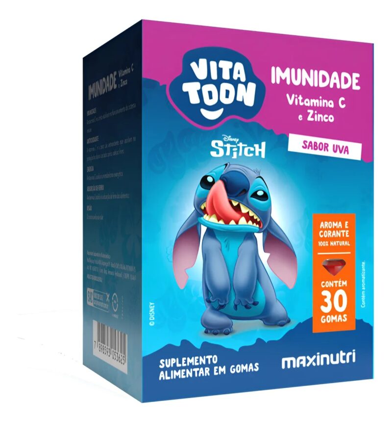 Vitamina C e Zinco 200mg 30 gomas – Vita Toon (Linha Infantil)