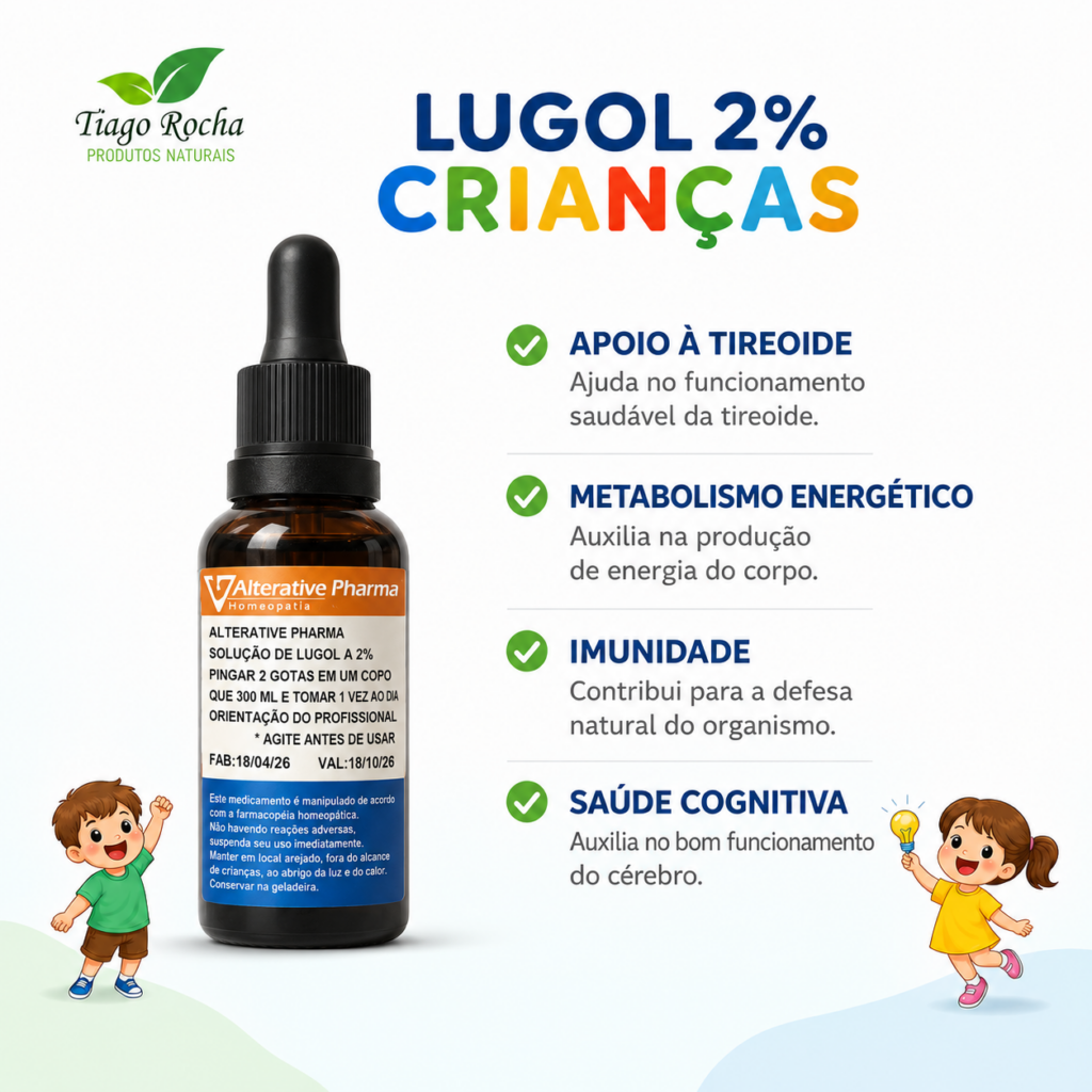 Lugol 2% 30ml – Linha Infantil
