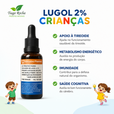 Lugol 2% 30ml – Linha Infantil