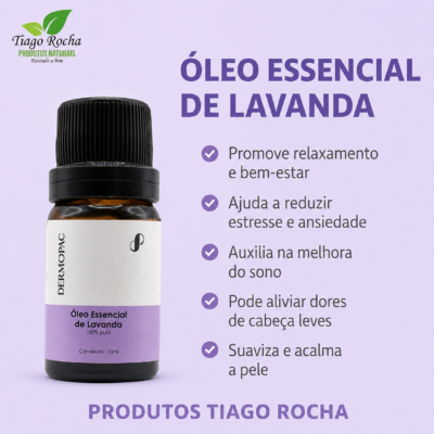 Óleo Essencial de Lavanda 10ml – Dermopac
